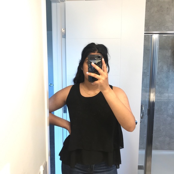 Sleeveless black shirt - Picture 3 of 7